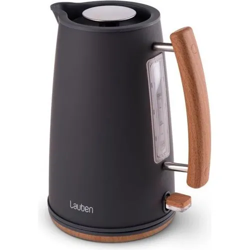 Lauben Electric Kettle 17GR - Wasserkocher im nordischen Design aus Edelstahl #304, mit verstecktem Heizelement und 360° drehbarem Sockel für einfache Handhabung und maximale Sicherheit.