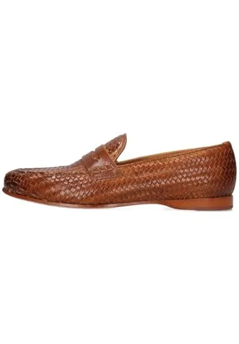 Melvin & Hamilton Damen Loafers Julietta 7 in Braun (Größe 40) - Elegante Loafers mit flachen Absätzen aus vegetabil gegerbtem Kalbsleder, ideal für stilvolle Anlässe. Bequeme Lederdecksohle sorgt für hohen Tragekomfort.