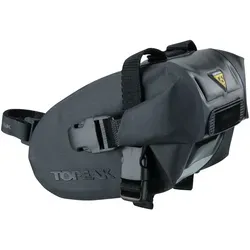 Topeak Wedge DryBag Strap - Satteltasche Small - Wasserdichte Fahrradtasche mit reflektierendem Aufdruck, ideal für sicheres Fahren bei jedem Wetter.