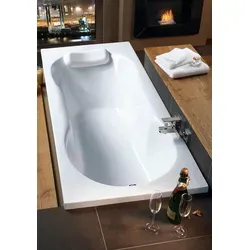 Badewanne OTTOFOND "Julia" – Rechteckige Badewanne in Weiß - Sanitäranlagen & Zubehör, komfortable 150 l Füllmenge und aus hochwertigem Sanitäracryl für langlebigen Badespaß.