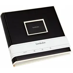Semikolon Jumbo 351099 Album black - Hochwertiges Fotoalbum mit 100 Seiten, ideal für die schönsten Erinnerungen und perfekt für kreative Gestaltungen.