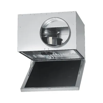 Helios SB EC 400 A SILENTBOX - Geräuschgedämpfter EC-Rohrventilator - Dunstabzugshauben-Zubehör mit geräuschgedämpfter Bauweise für leise und effiziente Luftzirkulation – ideal für ein angenehmes Raumklima.