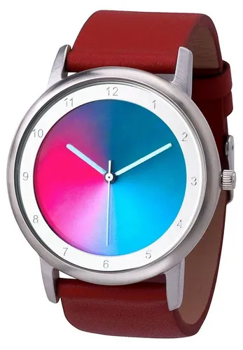 Quarzuhr Avantgardia gamma - Armbanduhren mit einem eleganten satinierte Edelstahlgehäuse und einzigartigen Farbverläufen, die einen faszinierenden 3D-Effekt erzeugen und die Zeit präzise ablesen lassen.