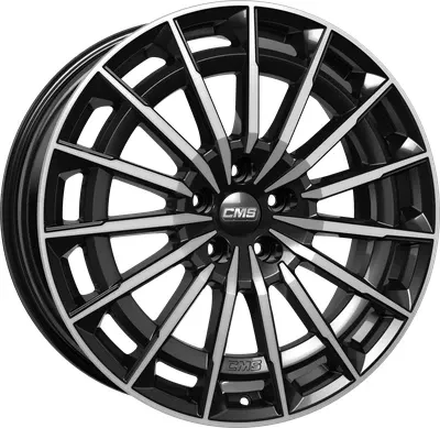 CMS C38 Alufelge 9.5x20 ET35.5 in Schwarz - Stylische CMS C38 Alufelge in diamant-schwarz, ideal für ein sportliches Fahrgefühl und verbesserte Optik Ihres Fahrzeugs.