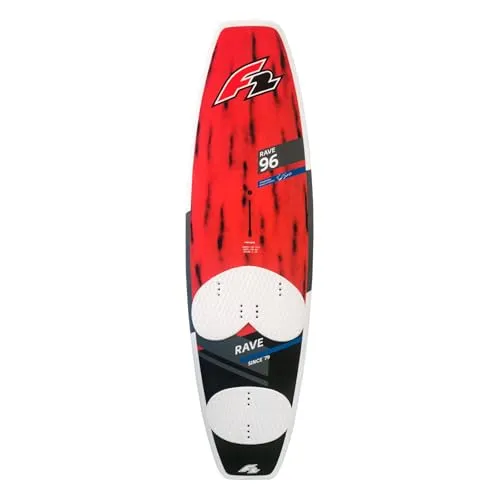 F2 Sale Windsurfboard Rave 96L Rot/Schwarz 2022/23 – Vielseitig und Wendigs - Surfboards – Kompaktes Onshore-Design für spielerisches Fahrverhalten und hohe Stabilität, ideal für schnelle Turns und Freestyle in unterschiedlichen Bedingungen.