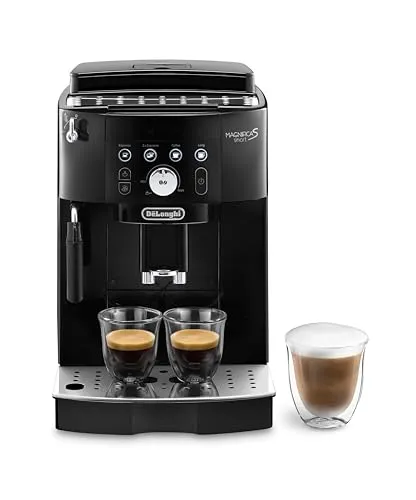 De Longhi Magnifica S Smart ECAM 230.13.B - Kaffeevollautomat mit Milchaufschäumdüse, intuitiv bedienbar und ideal für perfekten Cappuccino und Espresso