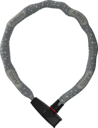 ABUS Kettenschloss Catena 6806K – Flexibles Fahrradschloss mit Textilschlauch - Fahrradschlösser mit 6 mm dicker Vierkantkette aus gehärtetem Stahl, modischem Textilschlauch zum Schutz des Rahmens und einfachem Verschluss ohne Schlüssel. Ideal für sicheren Diebstahlschutz.