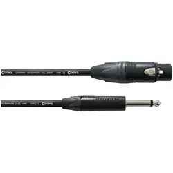 Cordial Mikrofonkabel CPM 10 FP - 10 m, NEUTRIK XLR female - HiFi-Kabel für dynamische Mikrofone, extrem robust und ideal für Studio- und Bühneneinsatz, sorgt für hochwertige Audioübertragung.