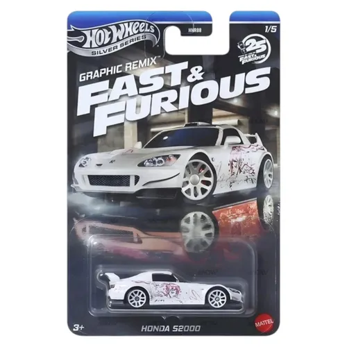 Hot Wheels Silver Series Graphic Remix Fast & Furious 1:64 Honda S2000 Neu 1/5