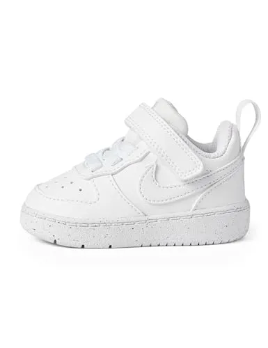 Nike Court Borough Low Recraft Kinder - Weiss - Sneaker mit strapazierfähigem Obermaterial und einfacher Handhabung durch Klettverschluss. Perfekt für den ganzen Tag mit hohem Tragekomfort und klassischem Look.