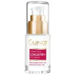 GUINOT Crème Yeux Longue Vie+ 15ml - Lifting-Creme für die Augenpartie, glättet und entspannt die Augenlider. Mit Cellular Life Complex für Zellregeneration und sofortige Straffung – ideal für ein jugendliches Aussehen.