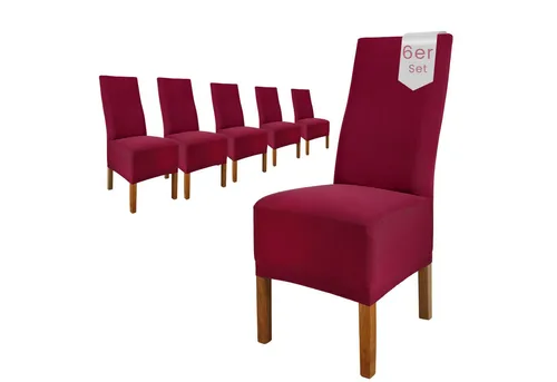 SCHEFFLER-HOME LIVE HOMESTYLE Stuhlhusse "Emma" - Moderne Stuhlhusse aus elastischer Baumwolle, abnehmbar und waschbar bis 40°C. Schützt effektiv vor Staub und Kratzern, ideal für Esszimmer- und Bürostühle, verleiht jedem Raum eine festliche Atmosphäre.