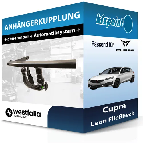Westfalia Abnehmbare Anhängerkupplung für Audi A3 Sportback (16-20) - Anhängerkupplung von Westfalia, abnehmbar und ohne Eintragung in Fahrzeugpapiere, ideal für eine Anhängelast von 2100 kg, passend für Audi A3 Sportback 5-Türer.