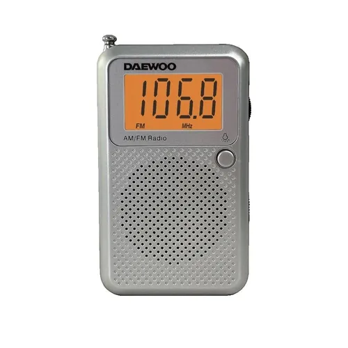 Daewoo DW1115 Tragbares Radio - Klassisches Radio mit klarer Klangqualität und eingebauter Antenne, ideal für unterwegs oder zu Hause.