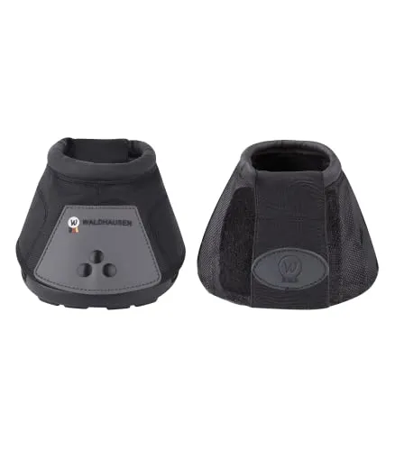 WALDHAUSEN Hufschuh Größe 6, schwarz - Hufschuh für optimalen Schutz und perfekten Halt beim Reiten, mit einfachem Doppel-Klettverschluss und weicher Polsterung für maximalen Komfort.