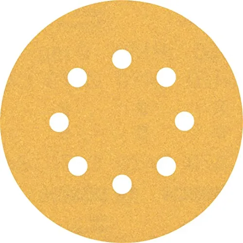 Bosch 50x EXPERT C470 Schleifblatt mit 8 Löchern (für Farbe auf Holz, Hartholz, Ø 125 mm, Körnung 150, Professional Zubehör Exzenterschleifer, Schwingschleifer)