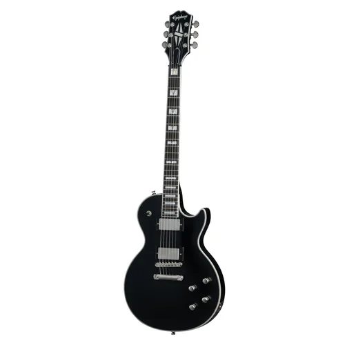 Epiphone Les Paul Prophecy Aged Jet Black Metallic - Moderne E-Gitarre mit AAA-Riegelahorn-Furnier und Fishman Fluence Tonabnehmer für herausragenden Klang, inklusive Gigbag für optimalen Schutz.