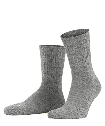 FALKE Unisex Socken Walkie Light U - Funktionssocken aus Wolle in Grau Graphite Melange - Sportsocken aus feuchtigkeitsregulierender Wolle, atmungsaktiv und blasenfrei. Ideal für sportliche und casual Anlässe, mit dämpfender Plüschsohle für höchsten Tragekomfort.