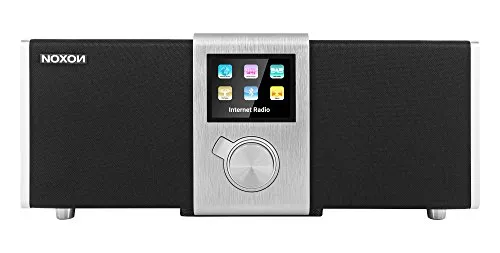 NOXON Nova II Internet-/DAB+ Radio mit Spotify, 50W schwarz/silber - Radios; Vielseitiges Radio mit Spotify-Integration für grenzenlosen Musikgenuss und kraftvollem 50W Sound.