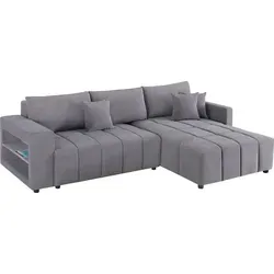 Habitat Garten Ecksofa Grau – 3-Sitzer Textil 264x178 cm - Stylisches Habitat Garten Ecksofa in Grau, ideal für den Außenbereich. Der 3-Sitzer bietet Platz und Komfort für gesellige Stunden im Freien.