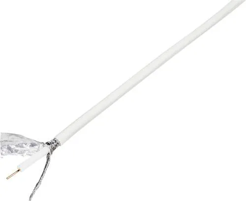 TRU Components 1570973 Koaxialkabel Außen-Durchmesser: 6.60mm RG6 /U 75Ω 120 dB Weiß 10m
