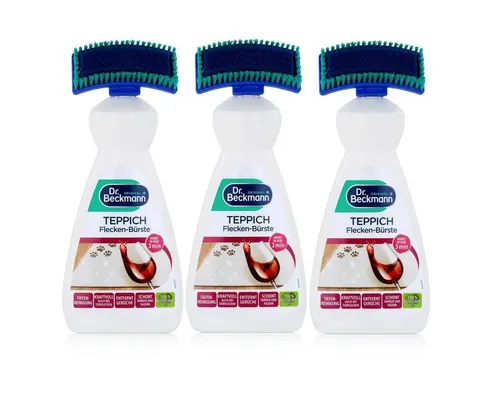 Dr. Beckmann 3x Dr. Beckmann Teppich Flecken-Bürste 650 ml - Mit Oxy-Kraft & Bio-Al Fleckentferner