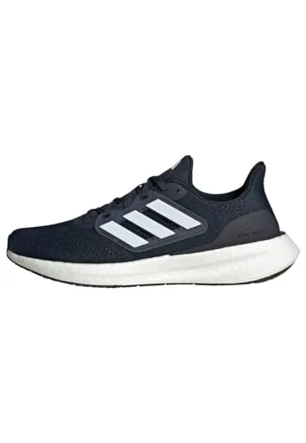 adidas Herren Pureboost 23 Laufschuhe - Legend Ink/Cloud White/Core Black, 42 EU - Laufschuhe mit energierückführender Technologie, hergestellt aus recycelten Materialien für umweltbewusste Läufer.