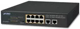 PLANET FSD-1008HP 8-Port PoE Switch - Netzwerk-Switch mit 8 PoE+ Ports und 120W Budget, ideal für effiziente Stromversorgung und Datenübertragung in einem kompakten 1U Metallgehäuse.
