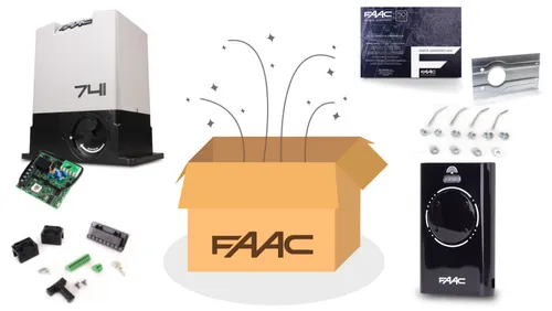 FAAC 741 DELTA 3 KIT – Schiebetorantrieb für Tore bis 900 kg