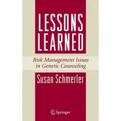 Lessons Learned: Risikomanagement im genetischen Counseling - Ein aufschlussreiches Buch über Risikomanagement im genetischen Counseling, das praxisnahe Erkenntnisse bietet und Fachleuten wertvolle Unterstützung bietet.