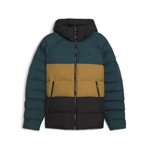 PUMA Mono Kapuzenjacke Herren - Funktionsjacke für kalte Tage, wattiert mit Kapuze und zwei Reißverschlusstaschen. Ideal für aktive Momente und sportlichen Style – bleib bereit mit PUMA!