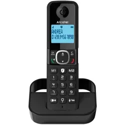 Alcatel F860 Festnetztelefon - Kabelloses Festnetztelefon mit Ladestation, elegantes Design in Schwarz und von der Marke Alcatel für flexibles Telefonieren.