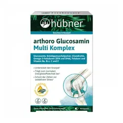 Hübner arthoro Glucosamin Multi Komplex 90 St - Nahrungsergänzungsmittel für gesunde Gelenke, unterstützt die Beweglichkeit und enthält wertvolle Vitalstoffe für Ihr Wohlbefinden.