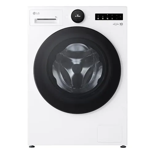LG F4WX808YC Frontlader Waschmaschine 8kg - Waschmaschine mit 8kg Kapazität, AI DD Technologie für optimale Waschresultate und Wi-Fi Steuerung über ThinQ. Ideal für moderne Haushalte.