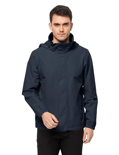 Jack Wolfskin Herren Stormy Point 2l Jkt M - Wasserdichte Funktionsjacke in Night Blue, 3XL EU - Funktionsjacke, wasserdicht und winddicht mit 6.000g/m²/24hrs Atmungsaktivität, ideal für Outdoor-Aktivitäten.