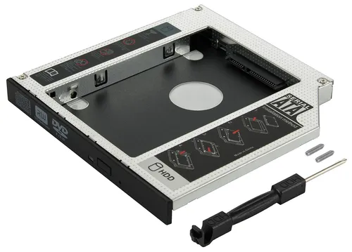 12,7mm Notebook Laufwerksrahmen/Laufwerksschacht für SSD/HDD (7 - 12,5mm), Caddy