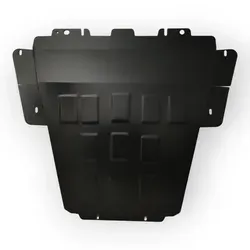 Renault Kangoo II 2007-2021 Stahl Unterfahrschutz - Robuster Stahl-Unterfahrschutz für optimale Fahrzeugunterseite, pulverbeschichtet in Schwarzgrau, ideal für Tuning und Styling.