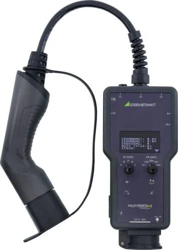 Gossen Metrawatt PROFiTEST H+E EXPERT CHECK Messadapter - VDE-Prüfgerät für Elektrotechnik, ideal für die sichere Prüfung von Ladesäulen und Ladeinfrastruktur mit erweiterten Prüffunktionen und benutzerfreundlichem Design.