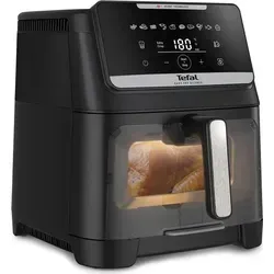 Tefal EY8468E0 Easy Fry Silence Black - Leise Heißluftfritteuse - Genießen Sie knusprige Speisen ohne Lärm! Die Tefal EY8468E0 mit 7 l Volumen und 10 Programmen bietet eine präzise Temperaturregelung und spülmaschinenfeste Teile für müheloses Kochen.