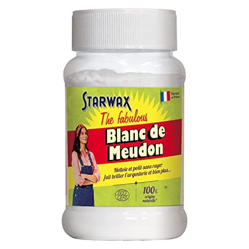 STARWAX THE FABULOUS - Meudon-Weiß - Reinigt und entfettet - Poliert ohne Verkratzen - Lässt Tafelsilber glänzen - 480 g