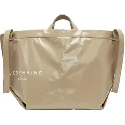 Shopper LIEBESKIND BERLIN "Shopper ELVIRA RAIN", Damen, Gr. B/H/T: 22,5cm x 30cm x 30cm, beige, Baumwolle, Polyurethan, Taschen
