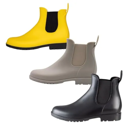 PFIFF Damen Jodhpurstiefelette - Wasserdicht und Bequem, Gelb, 41 EU - Jodhpur- & Paddock-Stiefel für Damen, strapazierfähiges PVC-Material sorgt für vollständige Wasserdichtigkeit und Rutschhemmung für sicheren Halt.