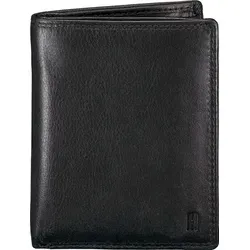 Hausfelder Manufaktur Geldbörse Nappa Schwarz 13 - Elegante Geldbörse aus hochwertigem Rindleder mit RFID-Schutz. Bietet ausreichend Platz für Karten und Bargeld dank mehreren Fächern. Ideal für stilbewusste Nutzer.