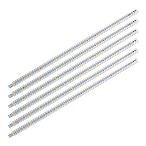 SEBSON LED Aufbauleuchte 30cm warmweiß - Aufbaustrahler mit 6-tlg. Set, inklusive Stecker und Schalter, ideal für stimmungsvolle Beleuchtung in Wohnräumen.