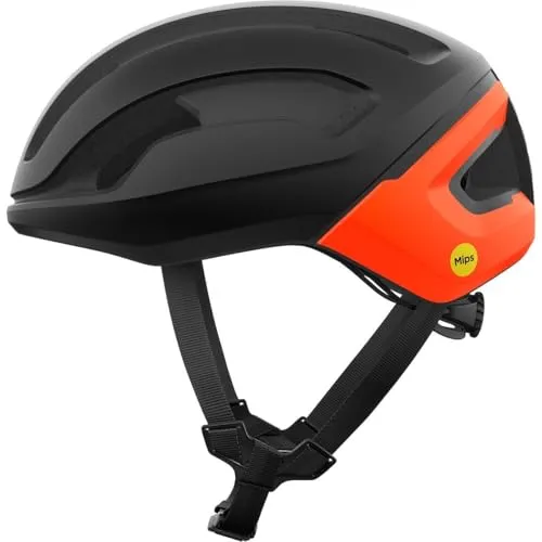 POC Omne Air MIPS Fahrradhelm in uranium black matt/fluorescent orange matt (8872) L/56-61cm - Der POC Omne Air MIPS Fahrradhelm bietet sicheren Schutz und hohen Komfort für Radfahrer. Mit integriertem MIPS Air Node für besseren Aufprallschutz und einem 360°-Anpassungssystem für optimale Passform.