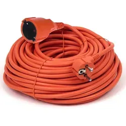 Verlängerungskabel orange 30m SCHUKO IP44 für Außenbereiche - Verlängerungskabel 30 m, ideal für Außenbereiche. IP44 Schutz gegen Spritzwasser, mit Kindersicherung für zusätzliche Sicherheit. Perfekt für Garten, Baustelle oder Camping.