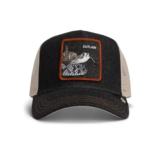 GOORIN Bros. Denim Snake Trucker Cap - Stylische Trucker Cap mit Schlangenmuster, aus hochwertigem Material für optimalen Tragekomfort. Ideal für jeden Anlass und in One Size erhältlich.