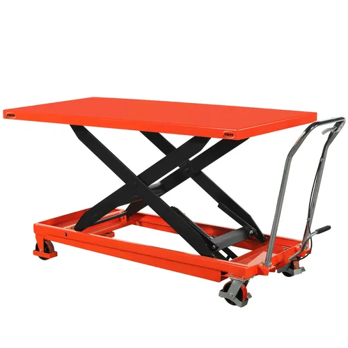 Schefer mobiler Hubtisch SHWL Premium - Einfachschere mit 500 kg Hublast - Der mobile Hubtisch SHWL Premium von Schefer bietet eine große Plattform für EURO-Paletten und sperrige Güter. Mit einer Hublast von bis zu 500 kg und hydraulischer Fußpumpe ist er flexibel einsetzbar und sicher in der Nutzung.