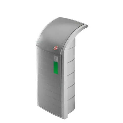 Hailo Müllsackständer ProfiLine 120L - Haushaltszubehör mit bruchsicherem ABS-Kunststoff, ideal für 120-Liter-Müllsäcke. Extra große Einwurfklappe und einfache Sackentnahme durch Fronttür. Inkl. Montagematerial und Müllsortierungsfolien.