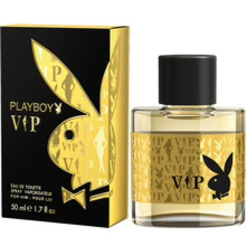 Playboy Eau de Toilette - VIP For Him 60 ml - Verführerischer Herrenduft für stilbewusste Männer. Dieser elegante Duft vereint frische Bergamotte und Rhabarber mit warmen Noten von Tonkabohne und Sandelholz, ideal für jeden Anlass.